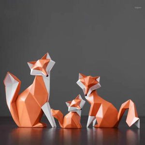 Dekorativa Objekt Figuriner Modern Minimalistisk Geometrisk harts Animal Sculpture Hantverk Hem Dekoration Tillbehör Bröllopsgåvor