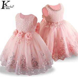 Kwiat Girls Dress Elegant Princess Infant Ball Suknia Kostium Dla Dzieci Dla Dziewczyny Wedding Party Vestidos 220314