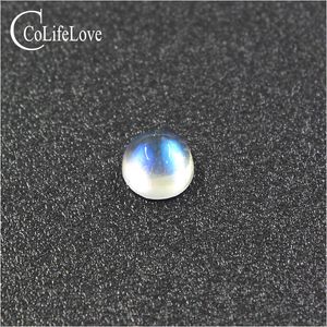 5mm Natural vs Grade Moonstone Loose Ädelsten för smycken Butik Ljusblå Brilliance Moonstone Loose Gemstone H1015