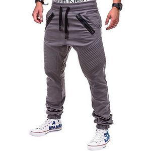 Jesień Men Spodnie 2021 Multi-Pocket Harem Hip Pop Streetwear Casual Moda Cargo Jogger Odzież Slim Spodnie Y0811