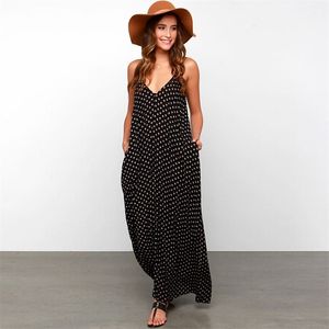 summer black party dresses explosion women's chiffon polka-dot dress 210607