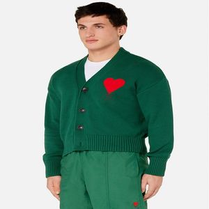 Red Mens Sweater toptan satış-Kırmızı Aşk Paris Tasarımcılar Kazak Erkekler Yüksek Kalite Kazak Hoodie Uzun Kollu Kazak Kazak Nakış Triko Baskılı Mektup Adam Bayan Kış Giysileri S XL