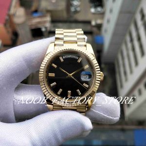 Män Storlek Klocka Super BP Fabrik 40mm Ny V2 Rostfritt Stål Armband Svart Diamant Ratt 2813 Automatisk rörelse Dubbla Datum Sapphire Glass Dive Armbandsur