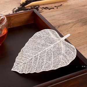 Stainless Steel Bodhi Leaves Teas Strainers Reusable Tea Leaf Filter Spice Filtration Tools Teaware Strainer Supplies RRA9825