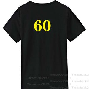 T-Shirt Nr. 60 schwarz II zum Gedenken, exquisite Stickerei, hochwertiger Stoff, atmungsaktiv, Schweißabsorption, professionelle Produktion