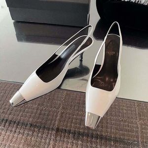 Designer fashion high heel dress shoes square design sandals high quality classic black high-end atmosphere 35-40