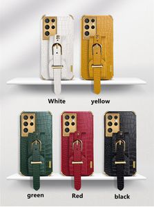 Подходит для Samsung S21PLUS Crocodile Pattern Crocodile Case Case20 Ультральпище-гальваническое покрытие 6D Soft A32 Защитная крышка