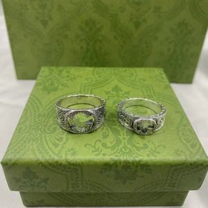Design italiano tailandese argento 952 vite anello lettera vuota anello moda uomo e donna di alta qualità regalo di festival