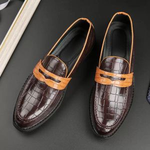 New British Pointed Stone Grain Oxford Shoes For Men Formal Wedding Prom Dress Homecoming Party Pageant Sapato Social Masculino