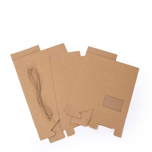 2021 Tea Packaging Box Gift Wrap Cardboard Kraft Paper Bag Folded Nut Boxes Food Storage Standing Up Packing Bags