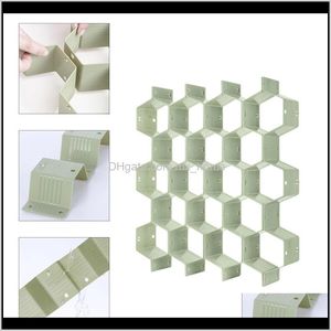 Hushållningsorganisation Home Garderender Divider Organizer 8st Diy Plastic Grid Honeycomb Box L5ye Storage Ders Drop Delivery 2021 OPXJP