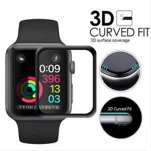 For Apple Watch Ultra Films 49mm 3D Full Coverage Tempered Glass Screen Protector 41mm 45mm 40mm 42mm 38mm 44mm Anti-Scratch Bubble-Free iWatch Series 8 7 SE 6 5 3