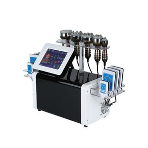 Professionelle 6 IN 1 40K Ultraschall-Kavitations-Lipo-Laser-Vakuum-RF-Therapie-Fettreduktionsmaschine