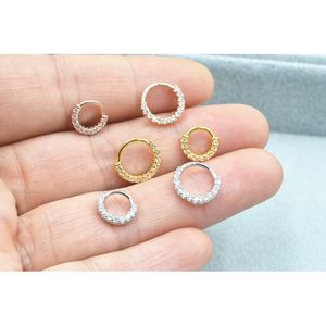 50pcs 바디 쥬얼리 - CZ Shine Labret 귀 헬리스 바 립 피어싱 코 싱크 링 18Gx6 / 8mm 벤드 스타일