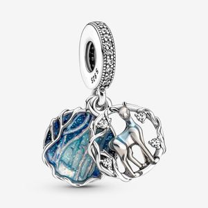 100% 925 Sterling Silver Snape Doe Patronus Dangle Charms Fit Pandora Original European Charm Bracelet Mode Kvinnor Bröllop Förlovning Smycken Tillbehör