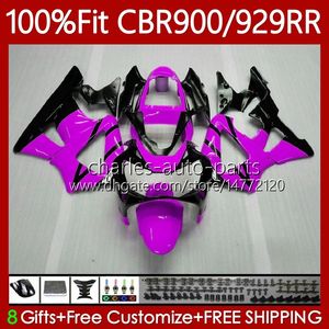 Honda CBR900 CBR929 RR 900CC 929CC 2000 2001 Vücut 68NO.87 CBR Mor Siyah 929RR 900RR 900 929 RR CC CBR929RR 00 01 CBR900RR 00-01 enjeksiyon karoseri