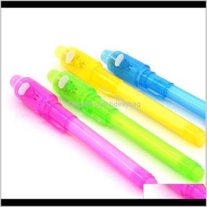 Pennor skriver levererar kontorsskola företag industriell UV Invisible Light Pen Multifunktion Magic sedlar detektion Plast Stor han