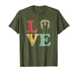 Eu amo meu t-shirt inglês do mastiff - presentes para amantes do cão