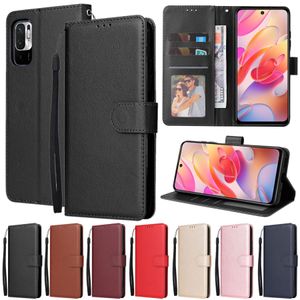 HS PU Läder plånbok Fodral PhotoFrame Card Slot TPU-lock för Xiaomi MI A1 Y1 9T A3 CC9 LITE 10T LITE 11I 11LITE POCO F1 F2 F3 X3 NFC M3 PRO RedMi Not 8 8T 10 10S 11 5G