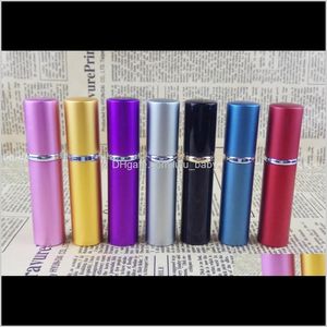 5Ml Mini Spray Portable Perfume Bottle 5Ml Aluminium Perfume Atomiser Atomizer Glass Travel Refillable Empty Cosmetic Container Nem3Z Mwomx