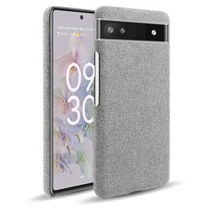 Febric Antiskid Cases Cloth Texture Fit Cover für Google Pixel 6 Pro 5 5A XL 4 4A 5G 3 3A Fundas