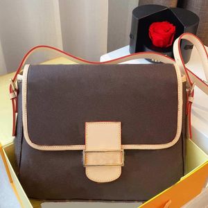 High Quality Handbags Bags For Women Handbag Cowhide Shoulder Bag Ladies Restro Crossbody Handbag Purse Brown Wallet