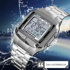 Skmei militar esportes relógios à prova d 'água homens relógios top marca relógio de luxo eletrônico LED relógio digital homens relogio masculino 210329