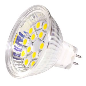 MR16 Светодиодная лампочка Light Dimmable 15LED 5050SMD G4 Базовые огни Лампы AC / DC10-30V 12V / 24V 3500K Теплый белый 5500K белый прожектор