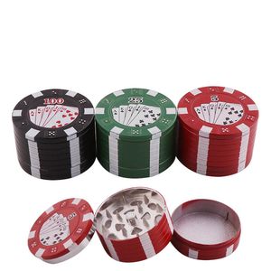 Useful High Quality smoking 3 Layers Chip 40mm Zinc Plastic Spice Tobacco Herb Smoke Grinder for Smoker As Accessory Crusher