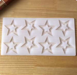 100 pz 3D a Forma di Stella Stampo In Silicone Torta Che Decora Gli Attrezzi Cupcake Stampo In Silicone Stampi Per Cioccolato Decor Muffin Pan Cottura SN4038