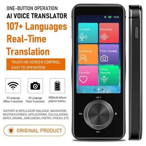 Portable 3,0-Zoll-Sprachübersetzer 107 Sprachen Multi Languages ​​Instant Translate Mini Wireless 2 Way Echtzeit Übersetzer