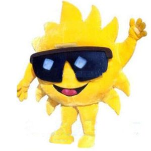 Halloween Big Sun Mascot Costume Top Quality Cartoon sunshine Anime theme character Carnival Unisex Adults Outfit Christmas Birthday Party Dress