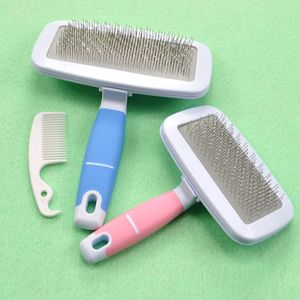 Pet Needle Groomings Combs With Non-Slip Handle Small Medium Dog Hairs Brushes Hair Removal Knotting Comb Grooming Supplies For Dogs Cats