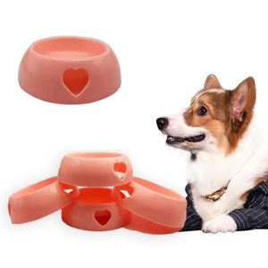 Wholesale fall love resale online - Cat Beds Furniture Pet Dog Feeding Bowl Plastic Love Single Strong Anti Fall Four Seasons General Food Cuenco Gato