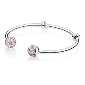 NEUE 2021 100% 925 Sterling Silber Rosa Diamant Armband Fit DIY Original Fshion Schmuck Geschenk121