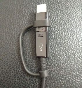 Micro USB com Tipo-C 2 em 1 Cabos de carregador Spring Data Sync Charging Rápido para Samsung S9 S10 Nota 10 20 EP-DG930