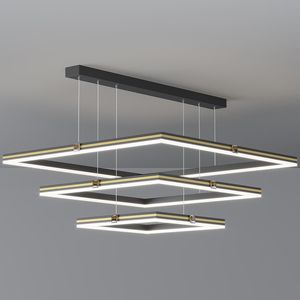 Moderne diamanten hanglamp geleid 3 ringen plafond kroonluchter gouden loft decor woonkamer eetkamer keuken slaapkamer hangende verlichting lampen