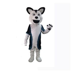 Платье фестиваля Husky Dog Fox Fursuit Costumes Costumes Mannival Hallowen подарки Унисекс Взрослые Причудливые вечеринки Игры на обручке праздник праздник мультфильма наряда персонажей