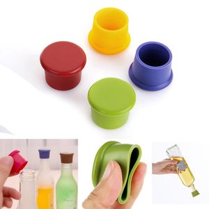 Drinkware Lid 5 Cores Silicone Wine Beer Top Bottle Cap Dh9570