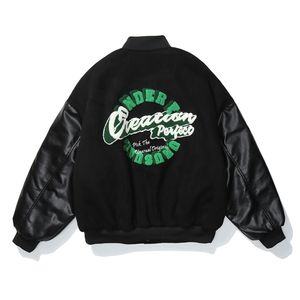 LACIBLE Mens Hip Hop Chamois Suede Thick Jackets Streetwear Baseball Jacket Coats Winter Harajuku Patchwork Bomber Jacket Tops 210924