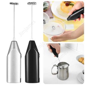 Electric Handheld Ze Stali Nierdzewnej Kawy Mleko Frater Pianek Napój Elektryczny Ubijarka Mikser Baterii Kitchen Egg BeaTer Mieszalnik DaJ348