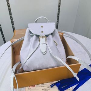 Women White Fashion Backpack Samll School Backpack Ladies Satchels Bag Quality Shoulder Handbag Genuine Leather Pouch