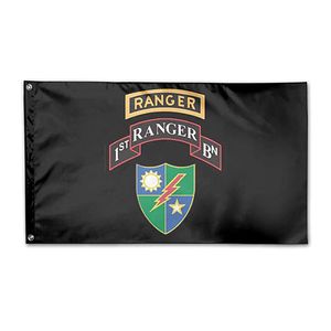 1st Battalion 75th Ranger Regiment Flag Vivid Color UV Fade Resistant Double Stitched Decoration Banner 90x150cm Digital Print Wholesale