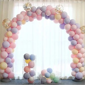 100 packs of 10 inch macarons 2.2 g inflatable pearl latex balloons for wedding decoration air party supplies happy birthday