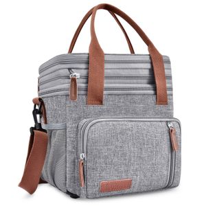 Sacos de ombro à prova d'água portátil duplo-camada de grande capacidade Backpack de piquenique ao ar livre Bag ZWL635