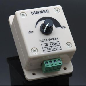LED Dimmer Interruptor 12-24V 8A Ajustável Lâmpada de Brilho Lâmpada Driver de Fonte de Luz de Cor única