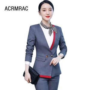 Women Suits Autumn Winter Blazers Pants Office Lady Formal Work Clothes Woman Set 9920 Women's Two Piece