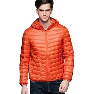 Man Vinter Höst Jacka Vit Duck Down Jackor Män Hooded Ultra Light Down Jackor Warm Outwear Coat Parkas Outdoors 211018