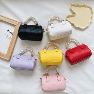 Girls Purses and Handbags Toddler Bags Children Crossbody Bags Mother and Daughte Mini Chain Pearl Leather Shoulder Messenger Bag