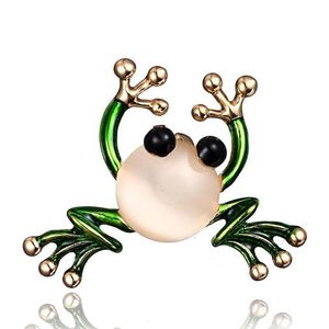 Pins, Brooches Fashion Cartoon Frog Brooch Collar Pin Broches For Women Clothing Metal Badge Backpack Jewelry Enamel Pins Wedding Party